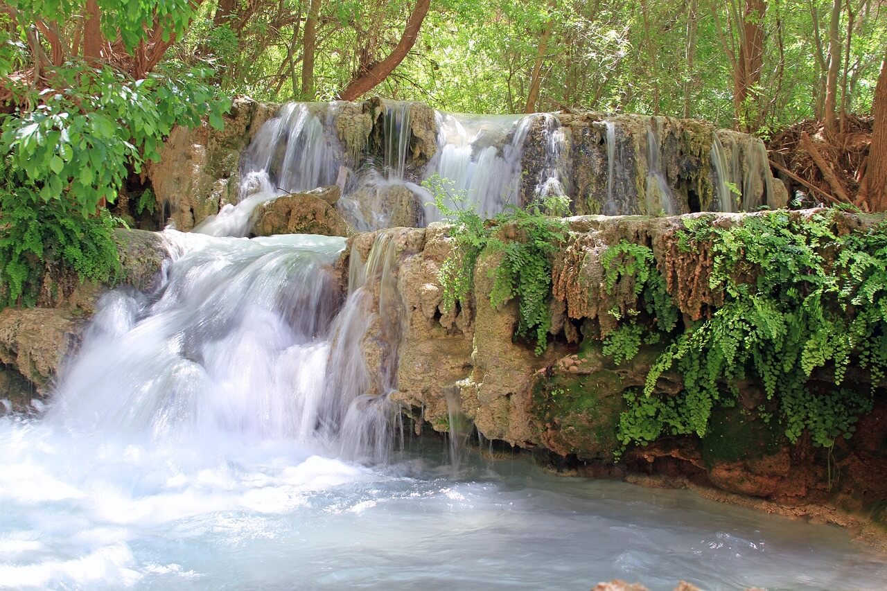 waterfall, water, arizona