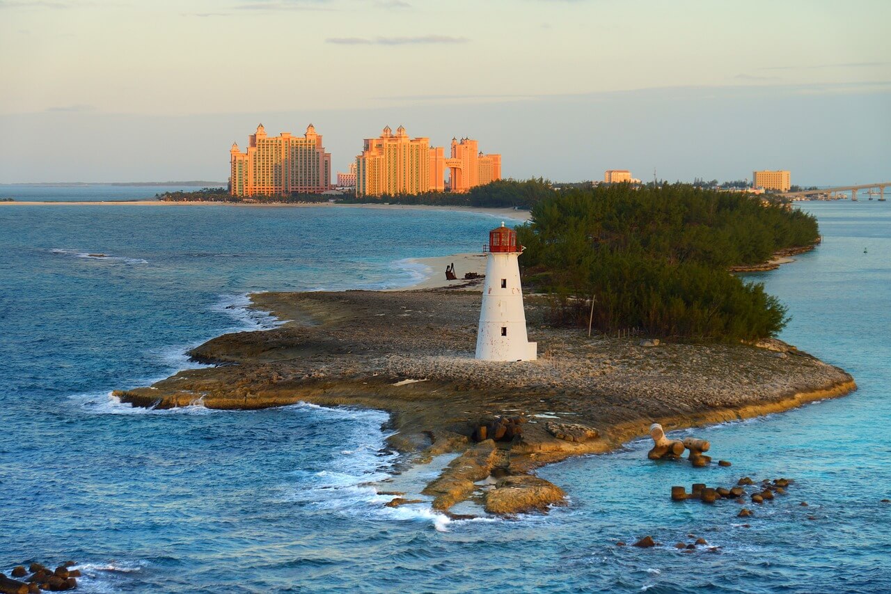 bahamas, lighthouse, caribbean