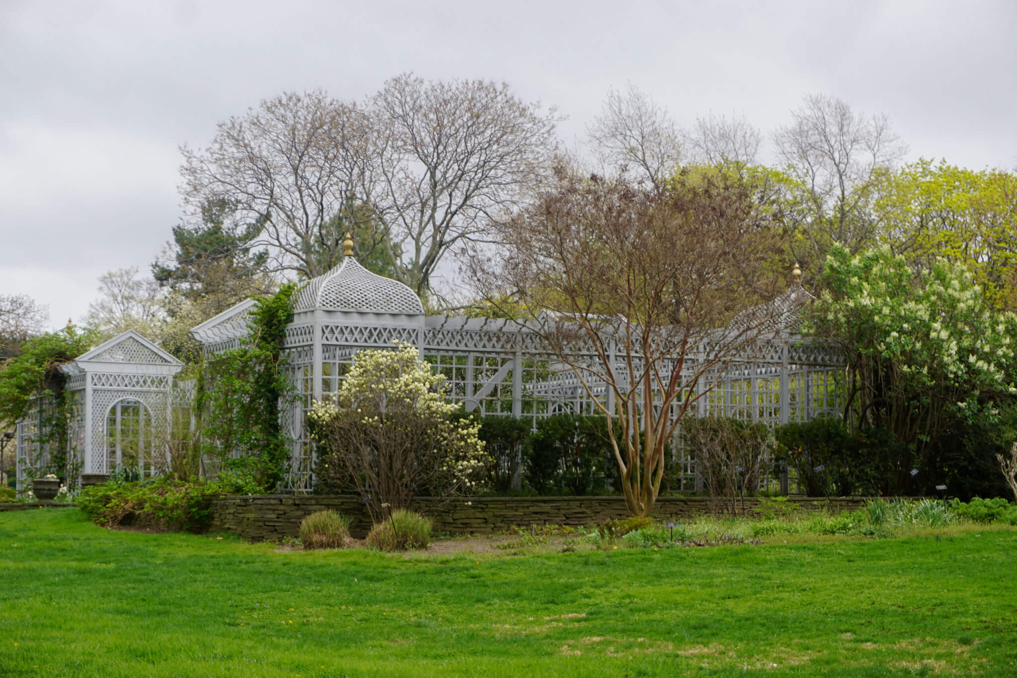 Staten Island, New York, USA: The Victorian-style greenhouse at the Snug Harbor Cultural Center and Botanical Garden.