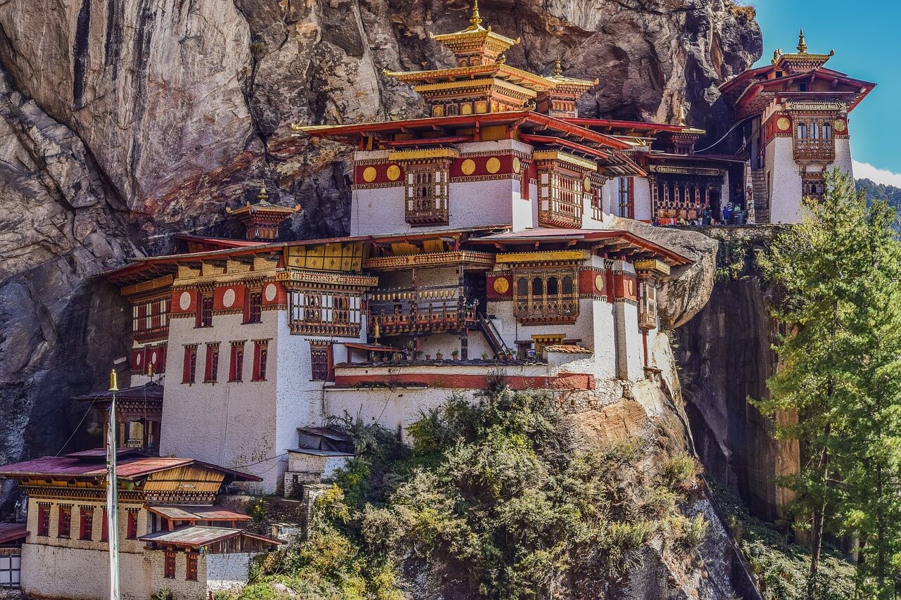 tigers nest, monastery, bhutan