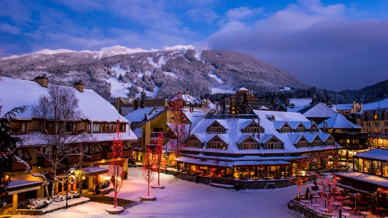 whistler, british columbia, canada - christmas stock videos & royalty-free footage