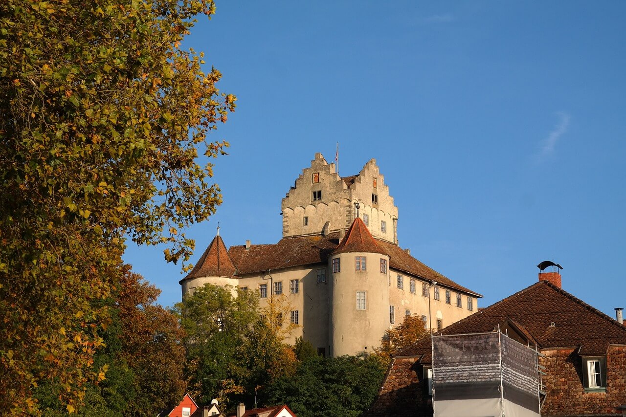 castle meersburg, meersburg, old castle