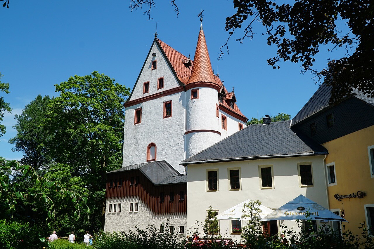 schlettau, castle, ore mountains