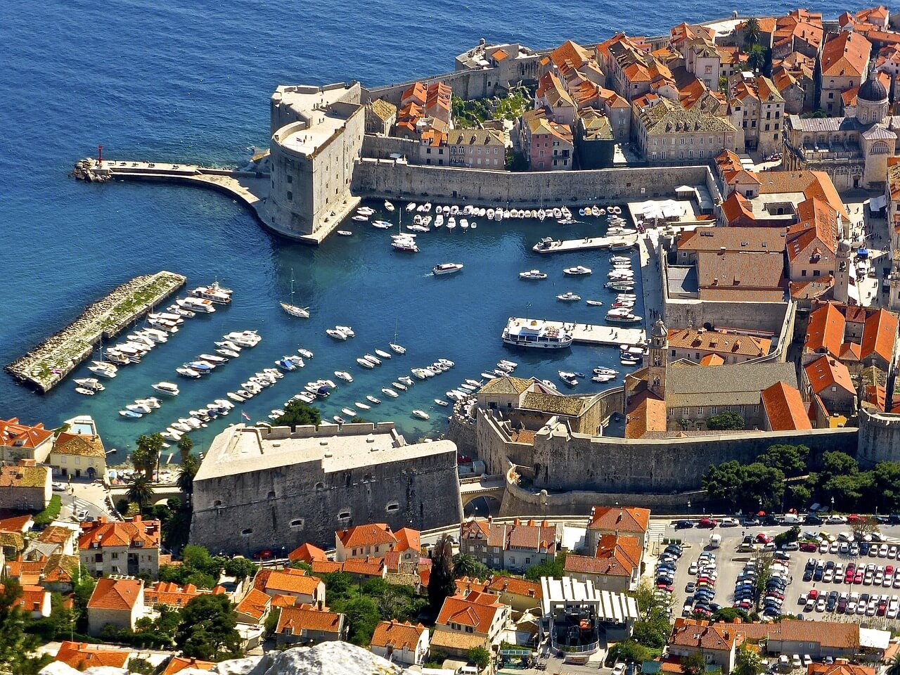 dubrovnik, harbour, fortress