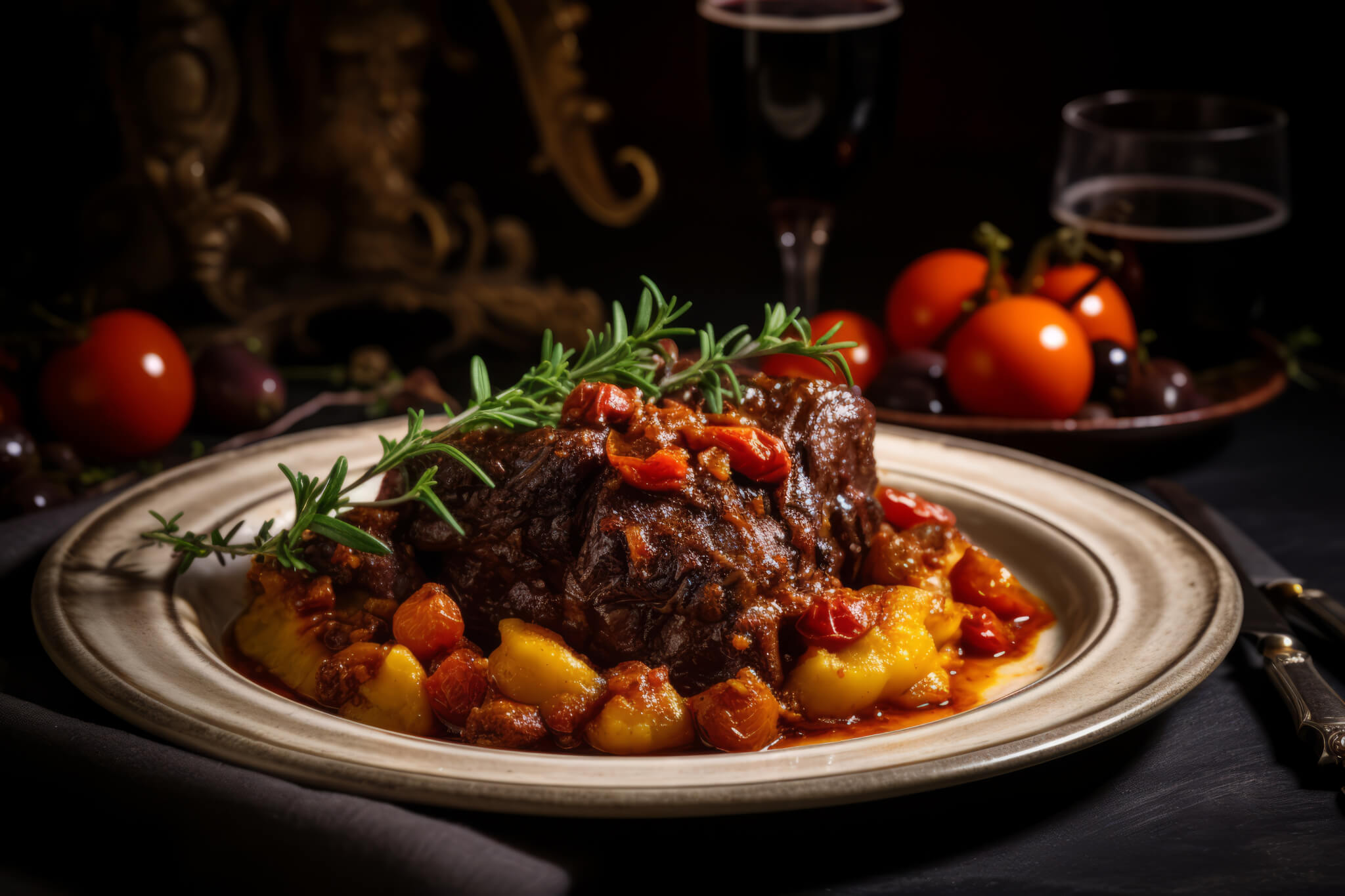 Succulent Delights of Spanish Rabo de Toro: A Slow-Cooked Culinary Masterpiece, Rich in Aromatic Herbs and Robust Flavors