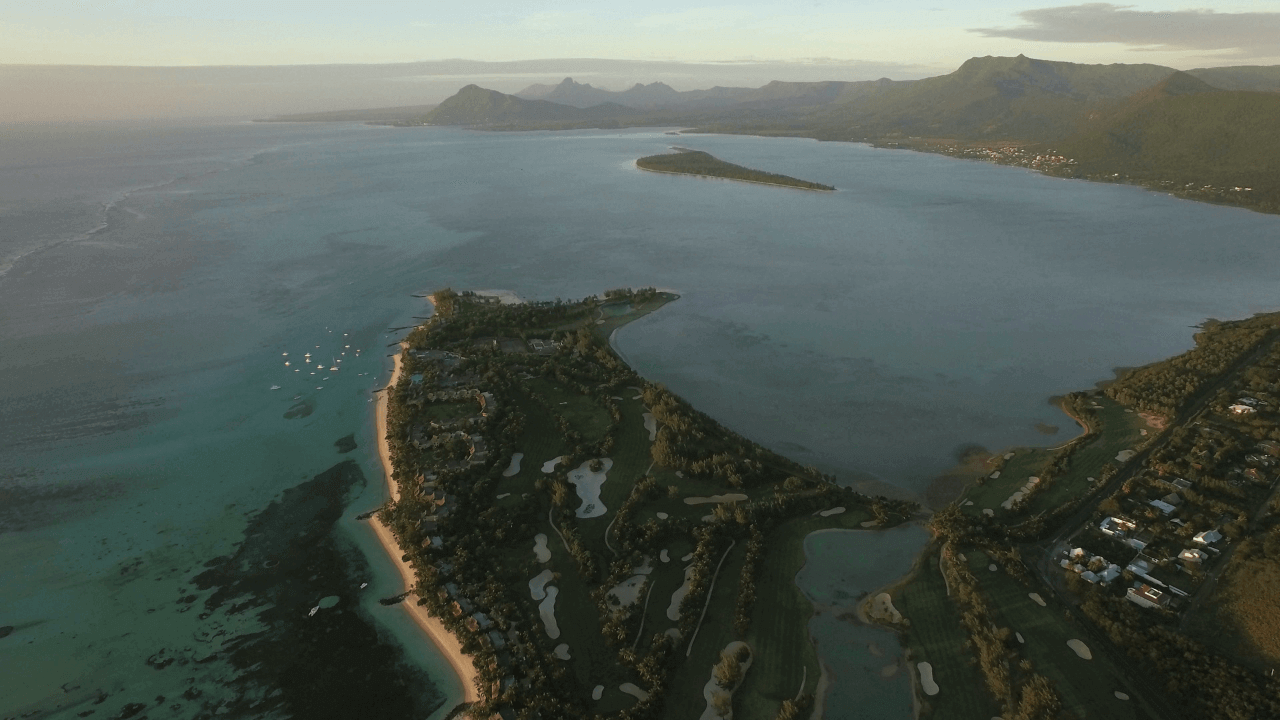 Le Morne Brabant peninsula where the underwater waterfall is located