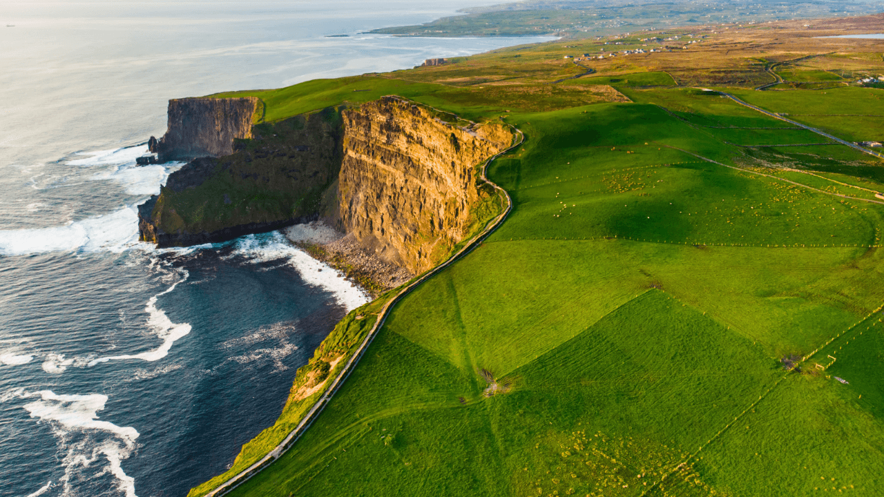 view of the cliffs of moher, one of the cool locations in europe that costco travel sets sail to