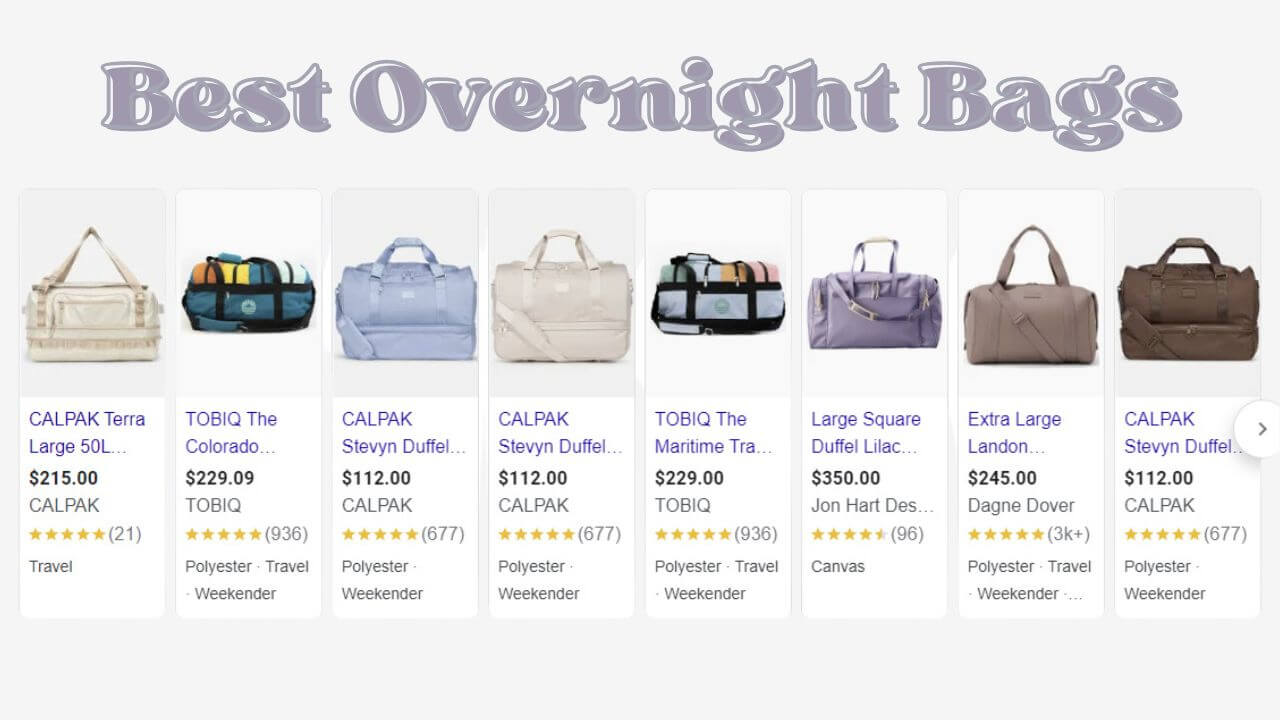 best overnight bag options