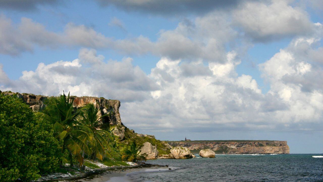 views of mona island and the caves