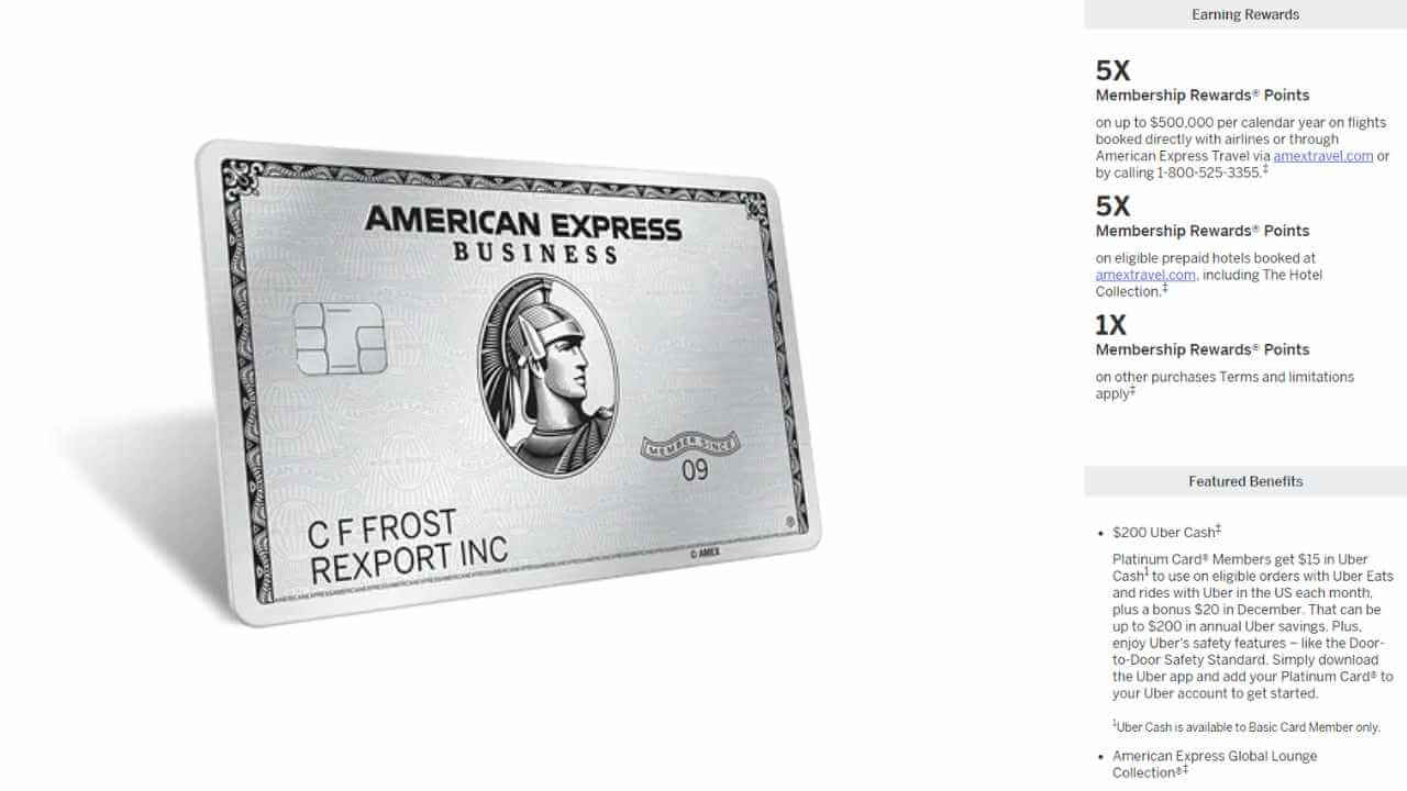 platinum amex card with benefits
