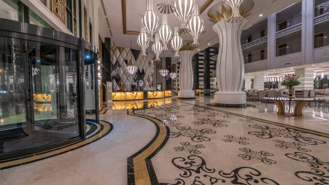 luxury hotel lobby