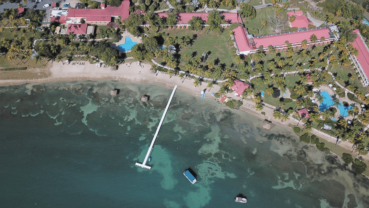 aerial view of copamarina beach resort & spa