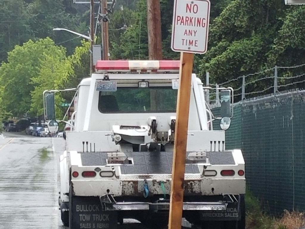 Truck crashing into a