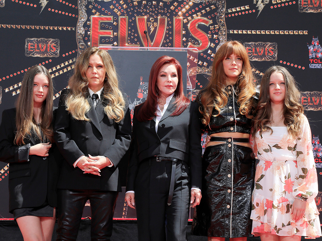 The Presley family at an event at the TCL Chinese Theatre.