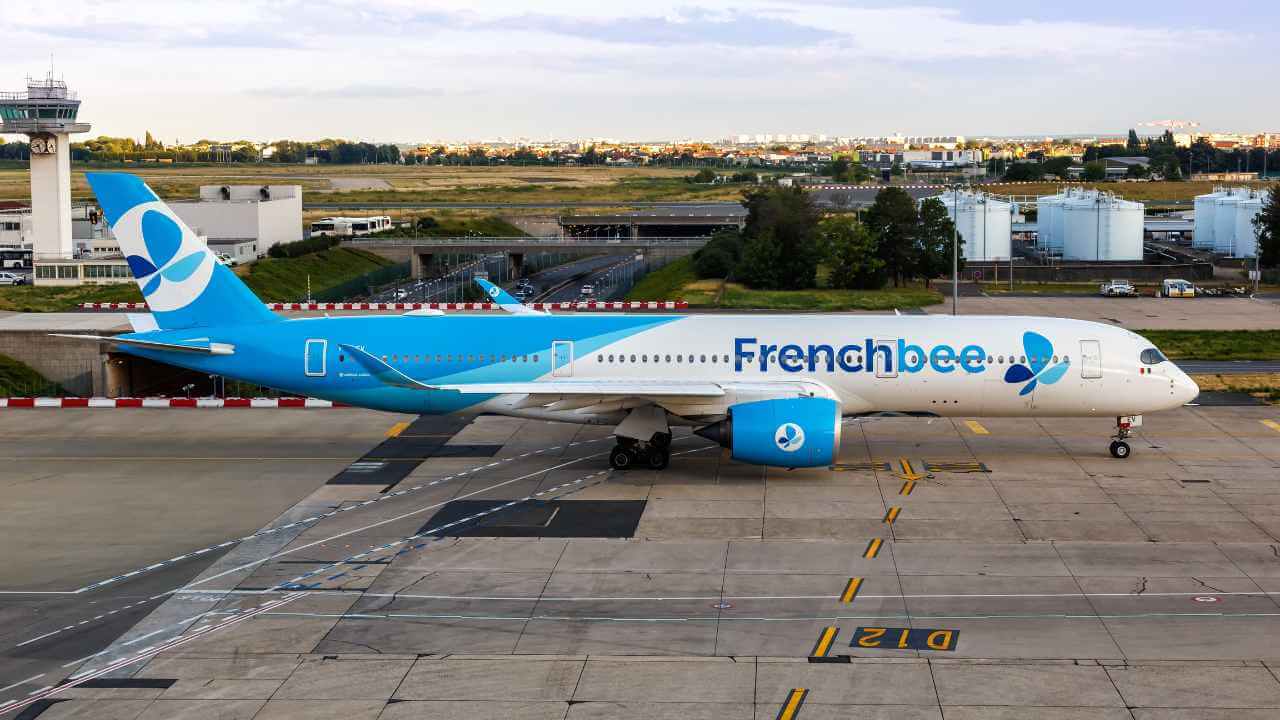 french bee airline on tarmac