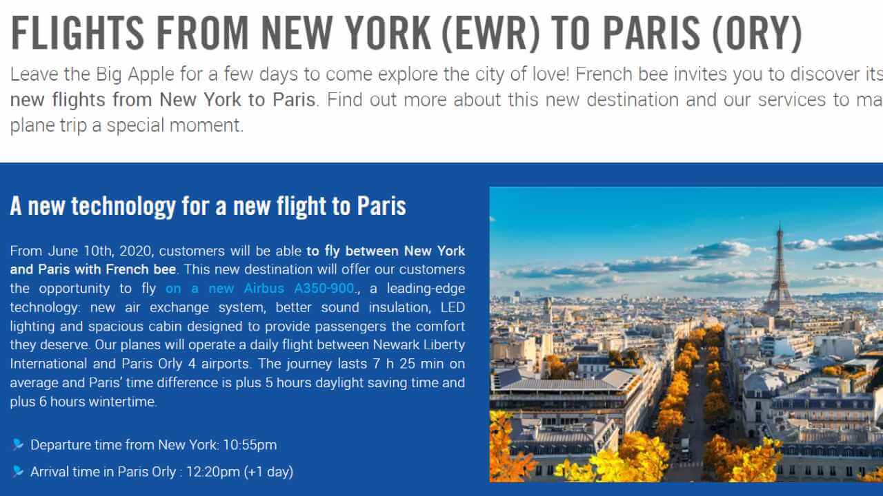 new york to paris route 