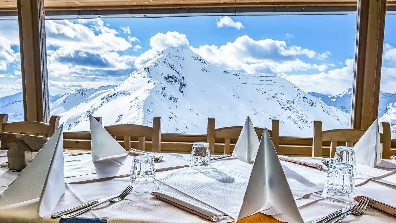 gourmet restaurant in the swiss alps