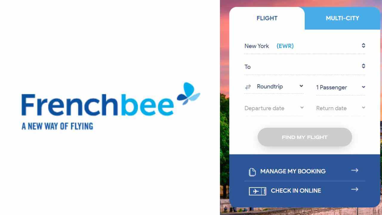 french bee booking process on their website