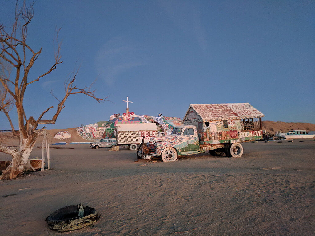 The Salvation Mountain in Slab City, Niland, CA