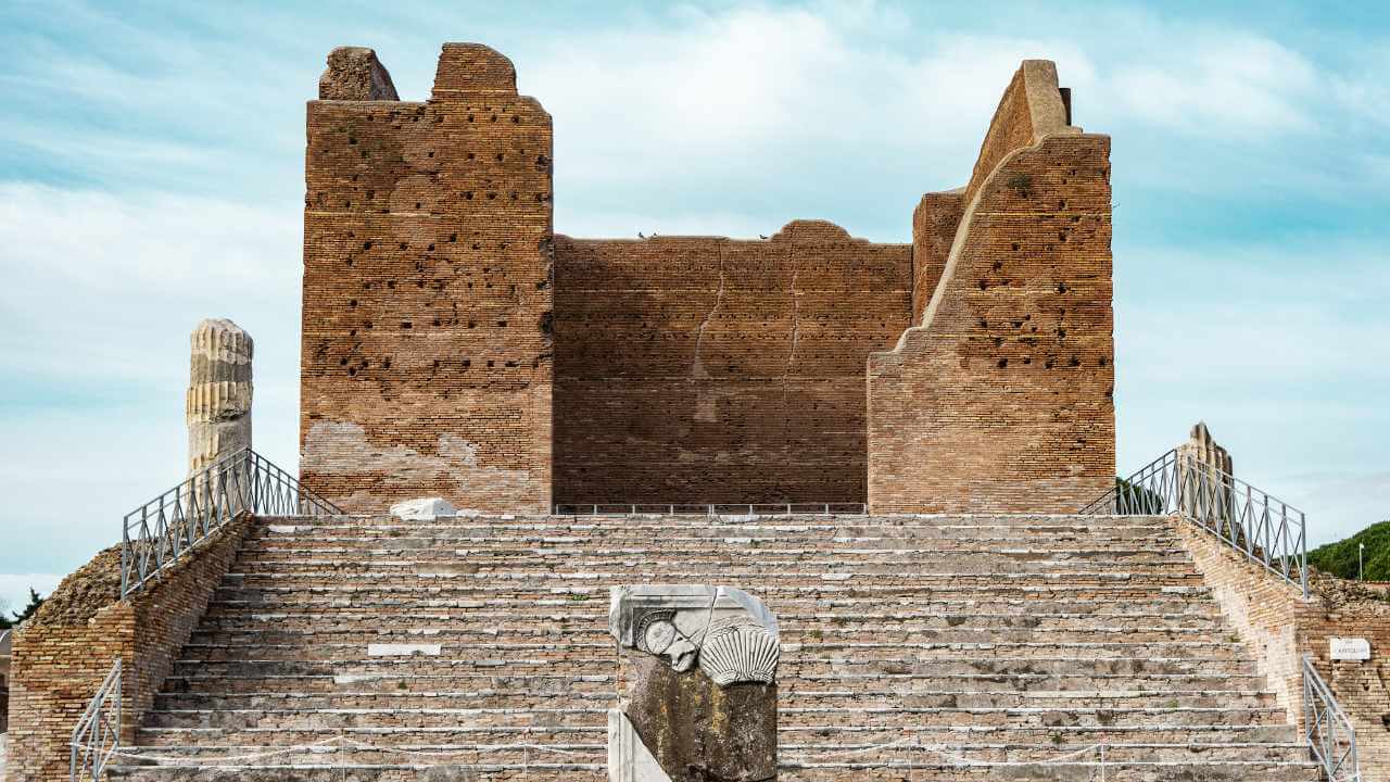 ancient ruins of ostia antica