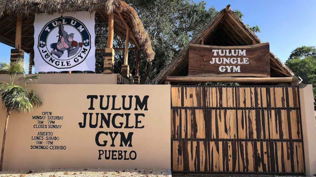 entrance of tulum jungle gym