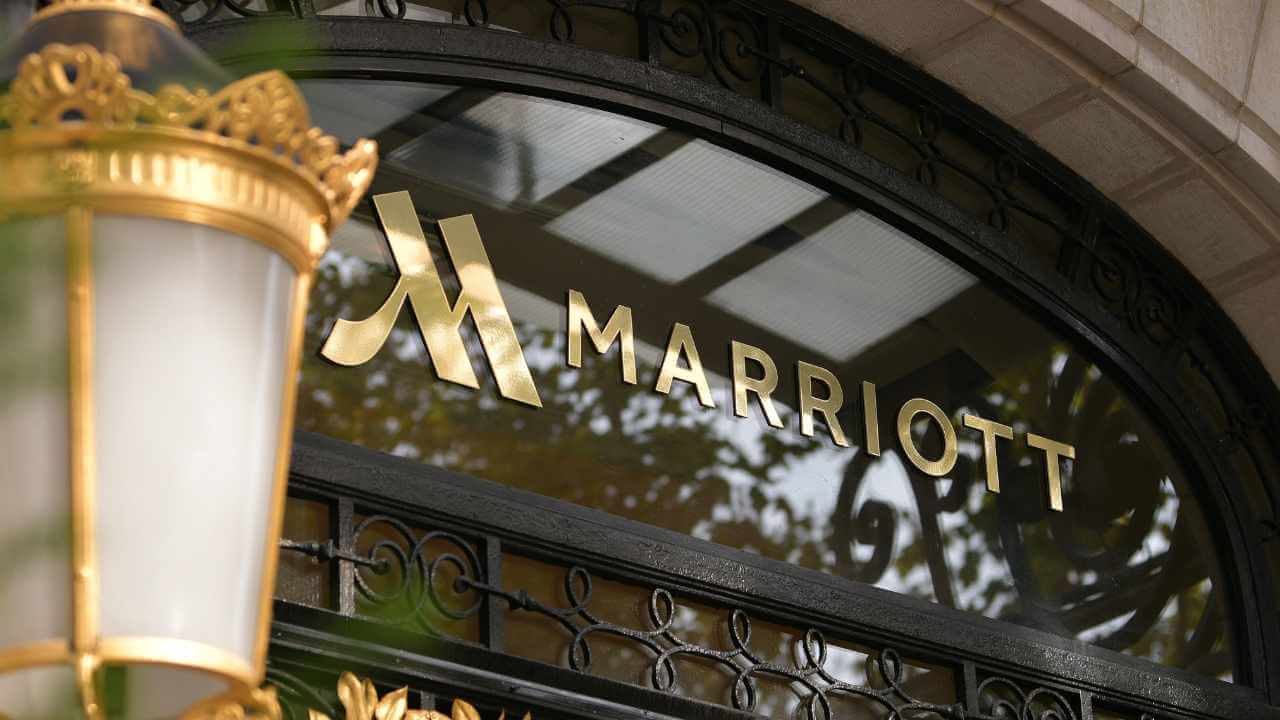 marriott sign at a hotel