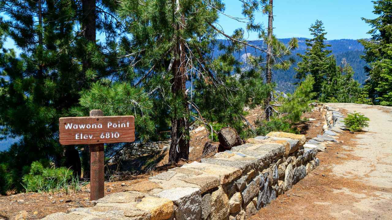 view of wawona point sign
