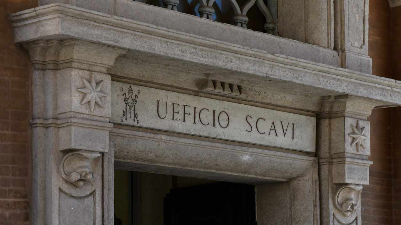 front of scavi museum at vatican city
