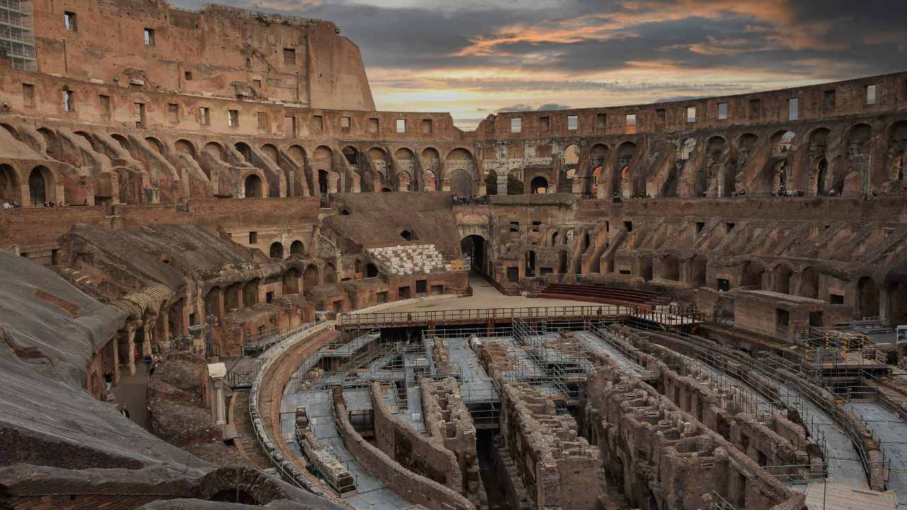 inside the roman colosseum