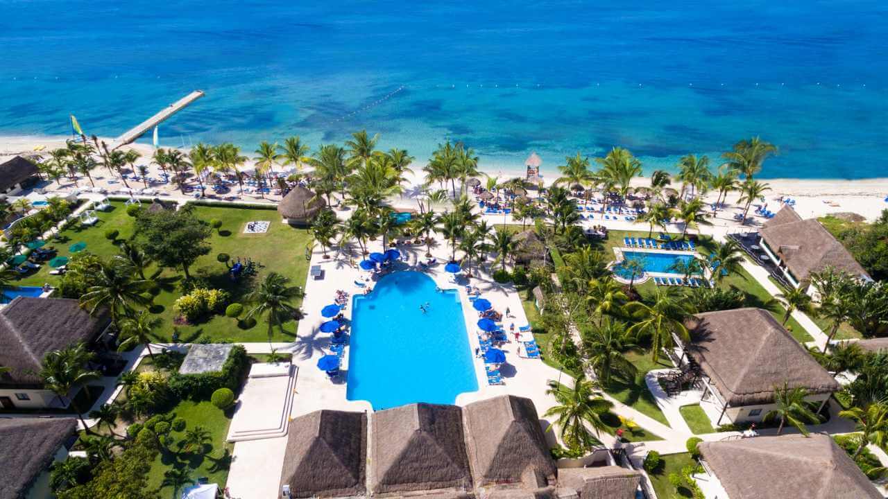 aerial view of the allegro cozumel all inclusive resort