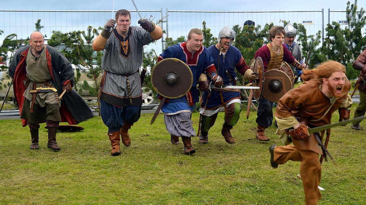 vikings in iceland at the viking festival