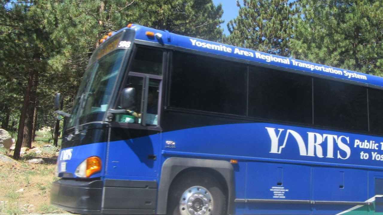view of yarts bus parked