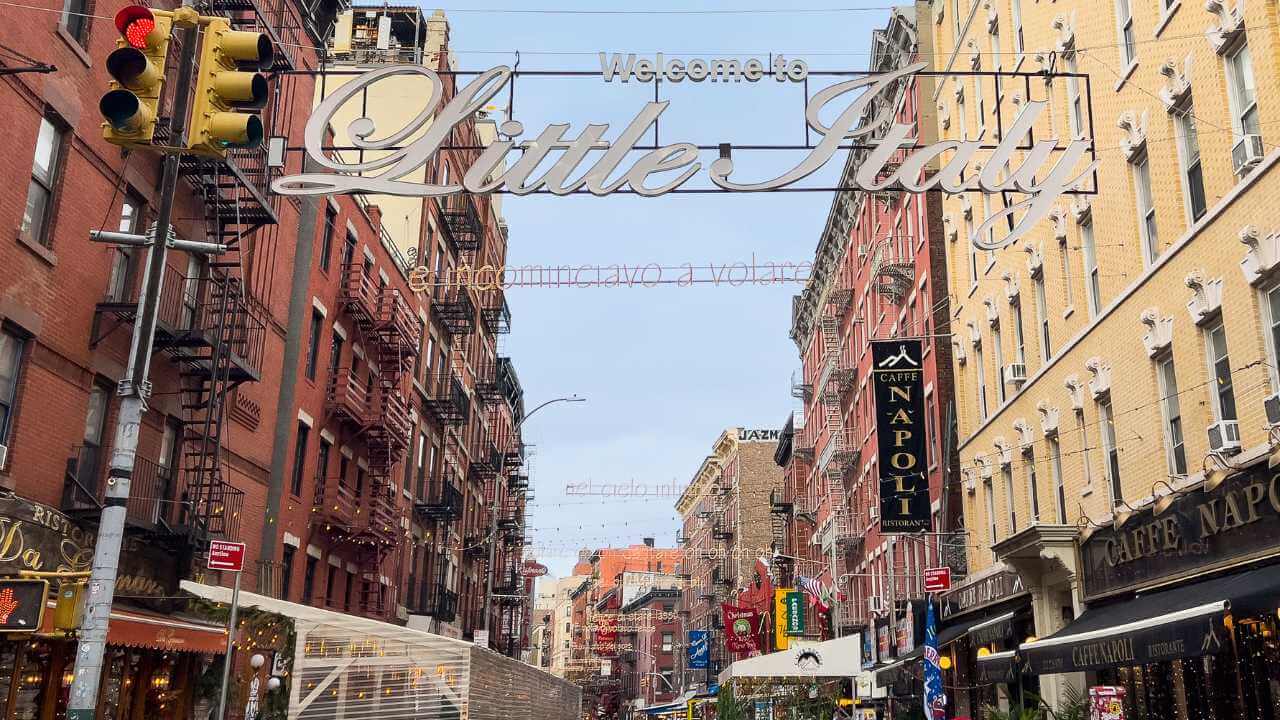 little italy sign in new york
