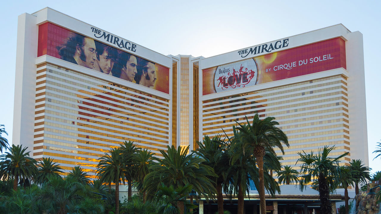 The Mirage hotel in Las Vegas.