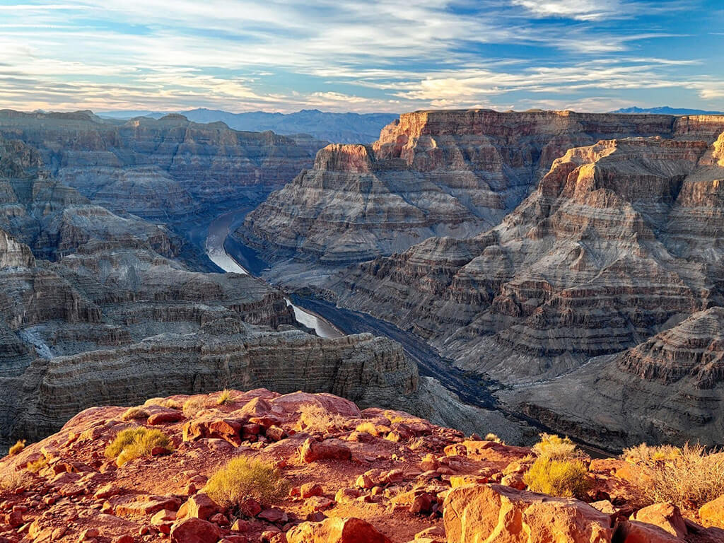 View of the Grand Canyon in Arizona 
