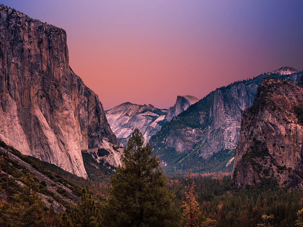 Yosemite Valley at golden hour