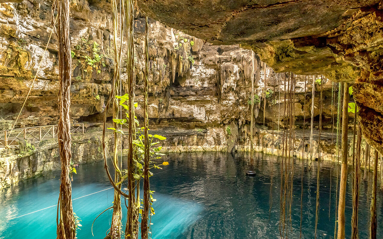 Natural cenote in Mexico