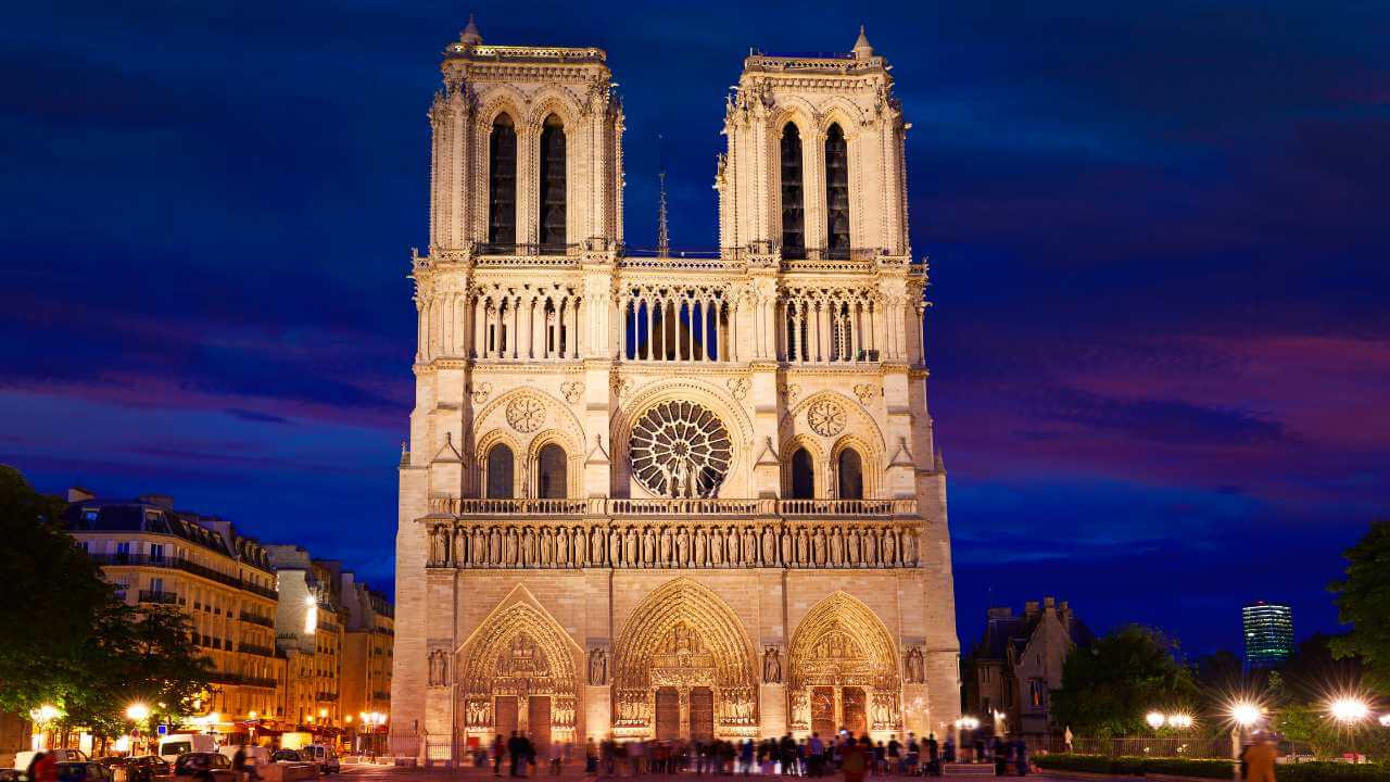 notre dame cathedral, paris, france - cathedral stock videos & royalty-free footage