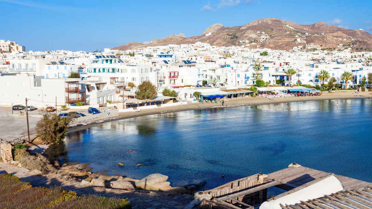 the town of mykonos in greece
