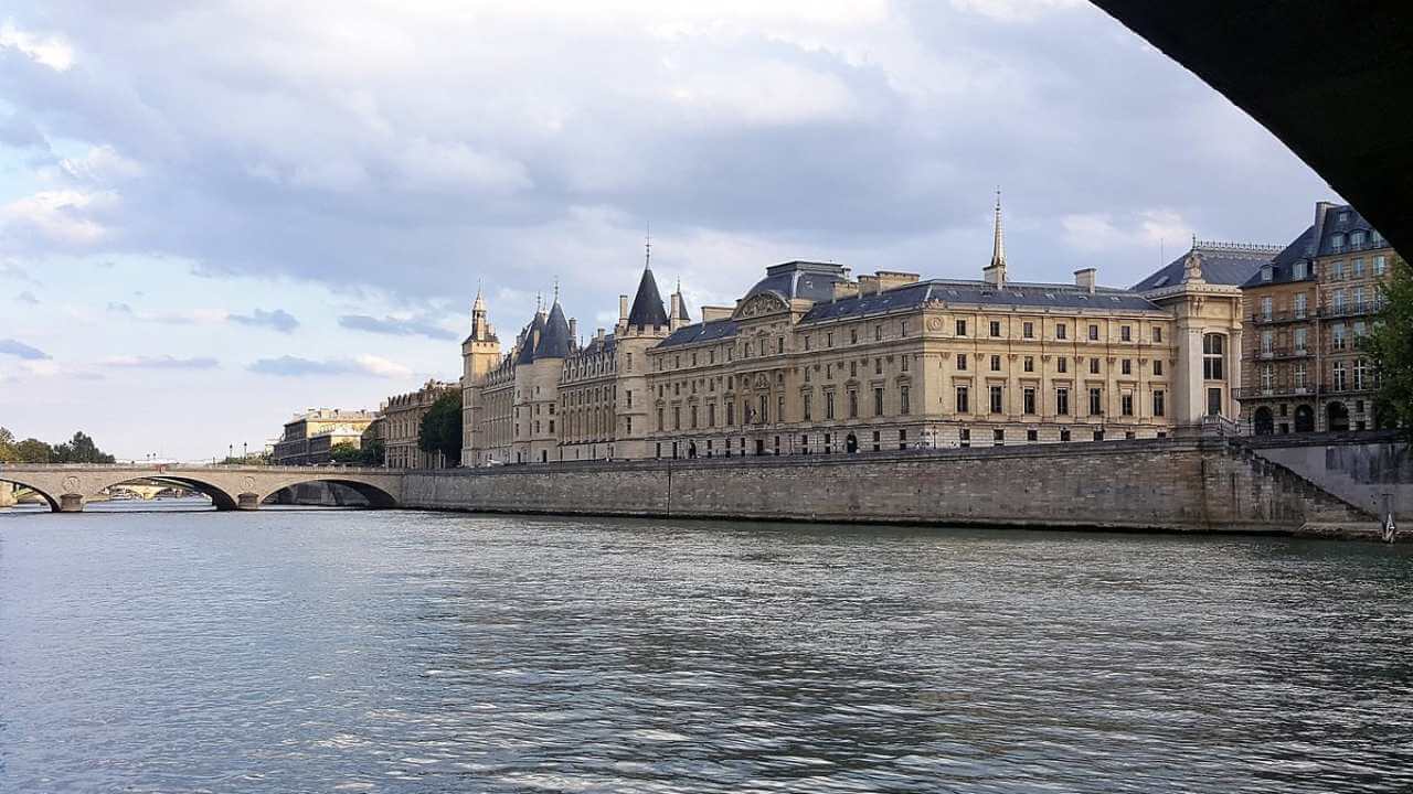 the river seine in paris, france