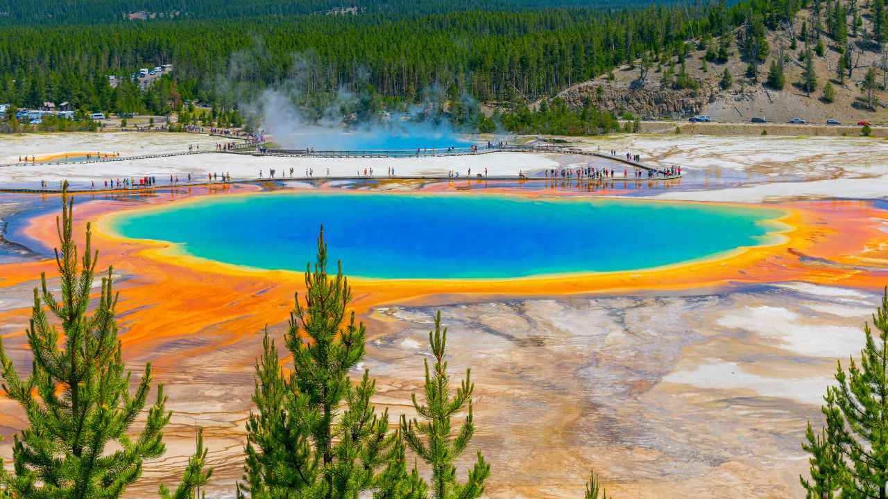 grand Prismatic spring, yellowstone national park, wyoming