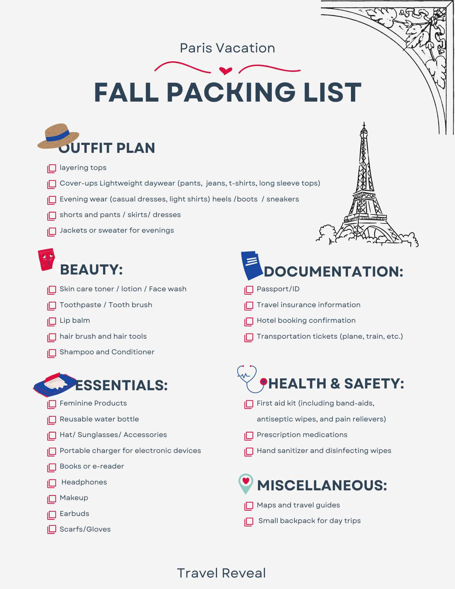 fall packing list