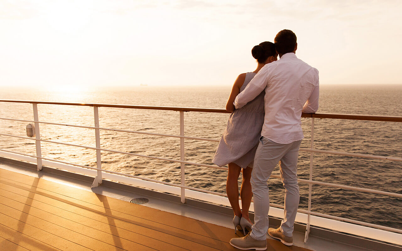 Couple on a cruise