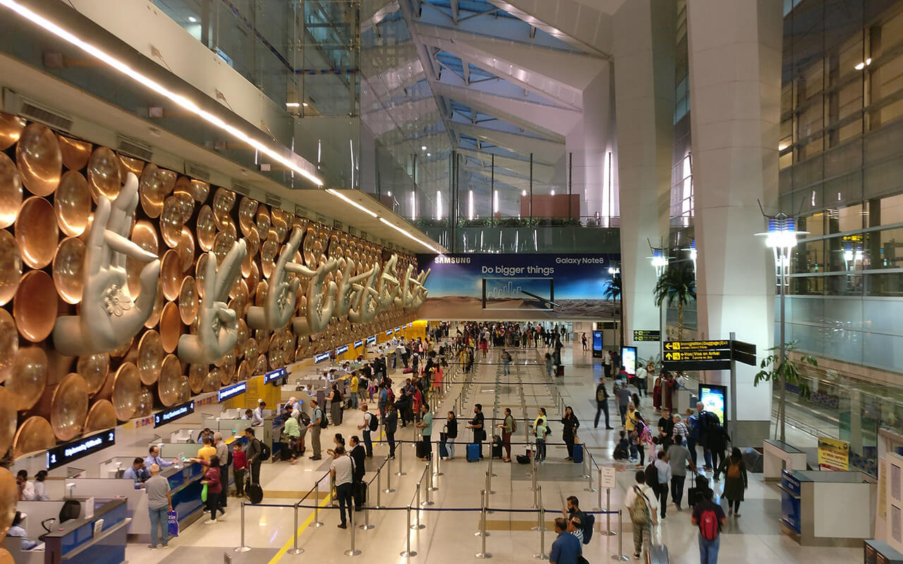 Inside View of Terminal 3 at Indira Gandhi International Airport
