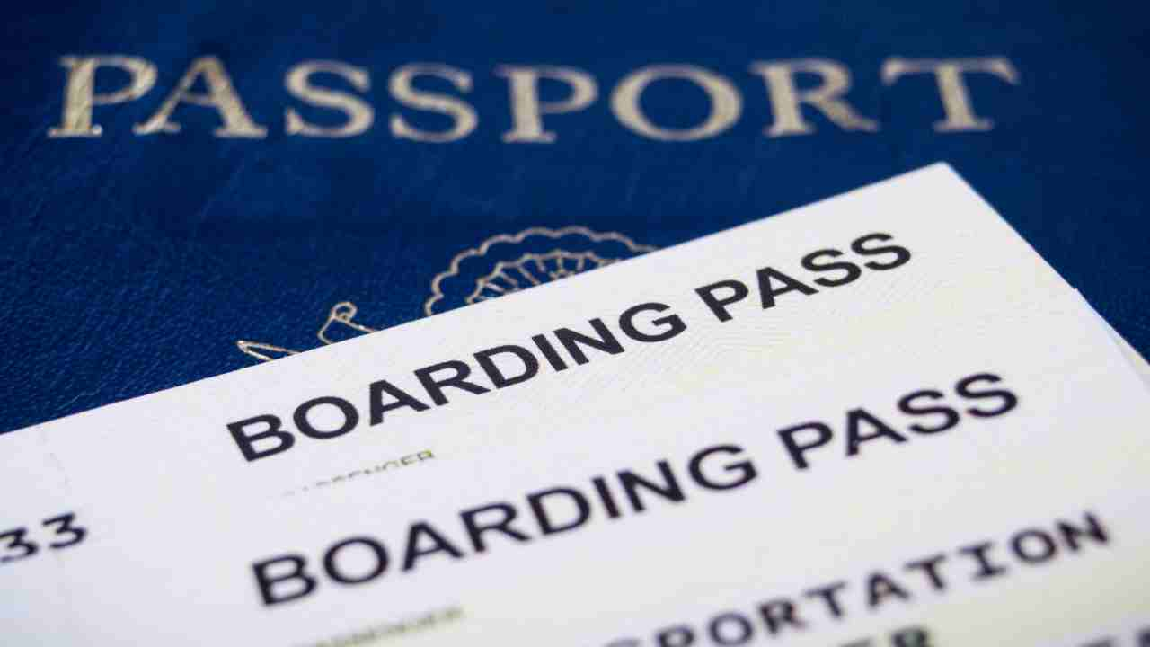 passport and boarding pass