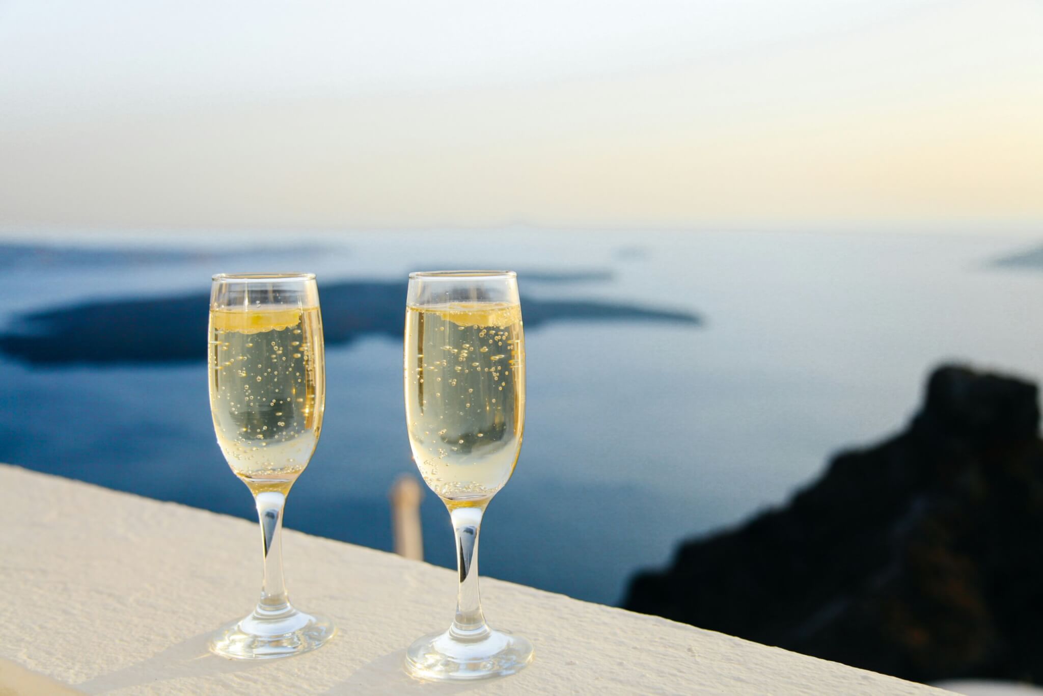 champagne flutes