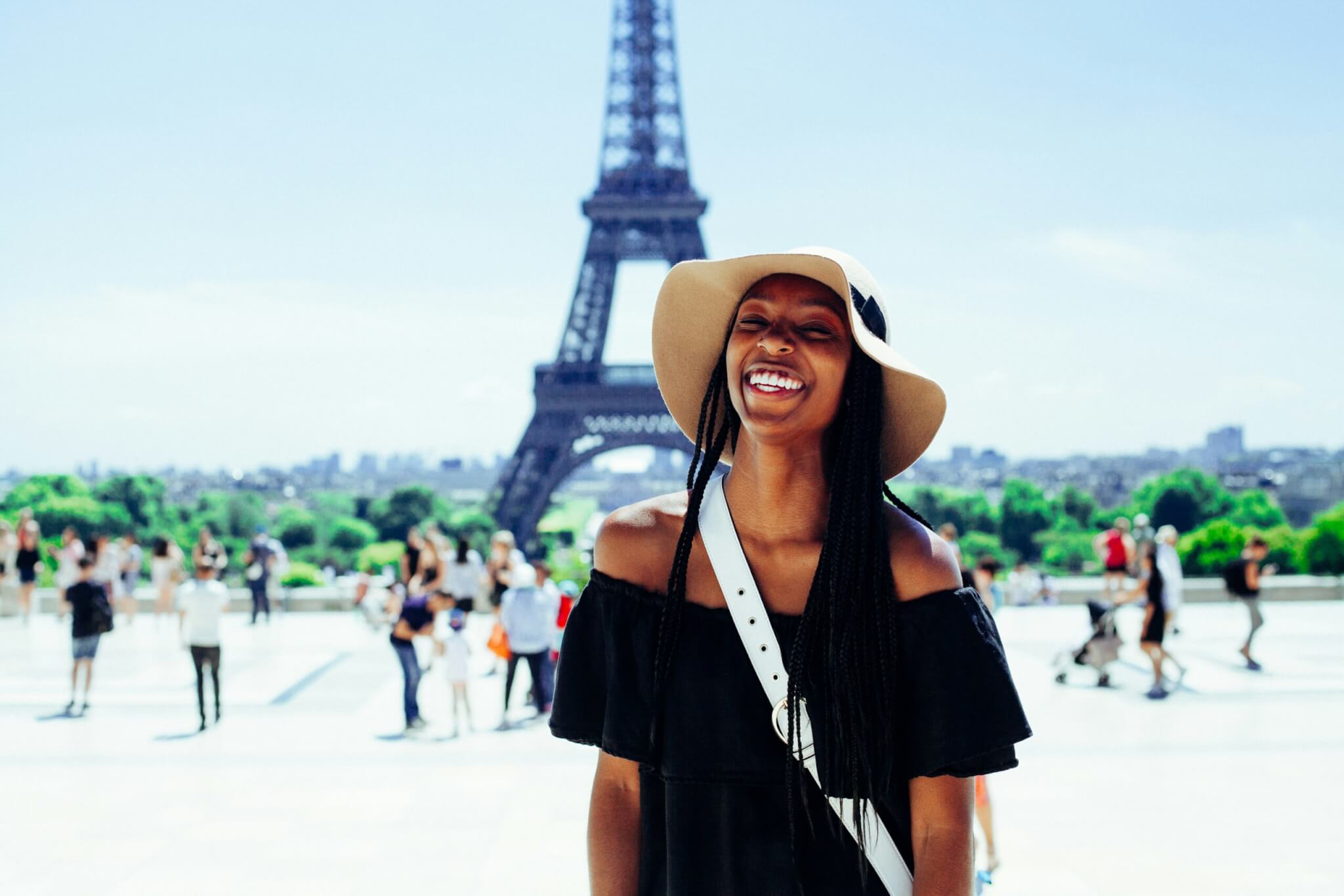 a woman in paris