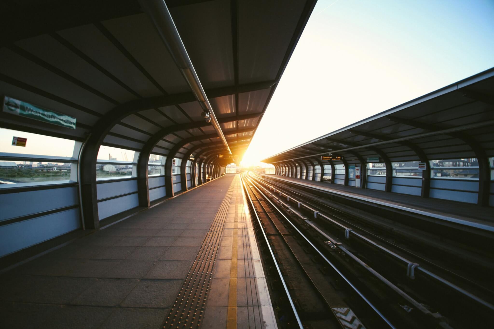 platform at a train station