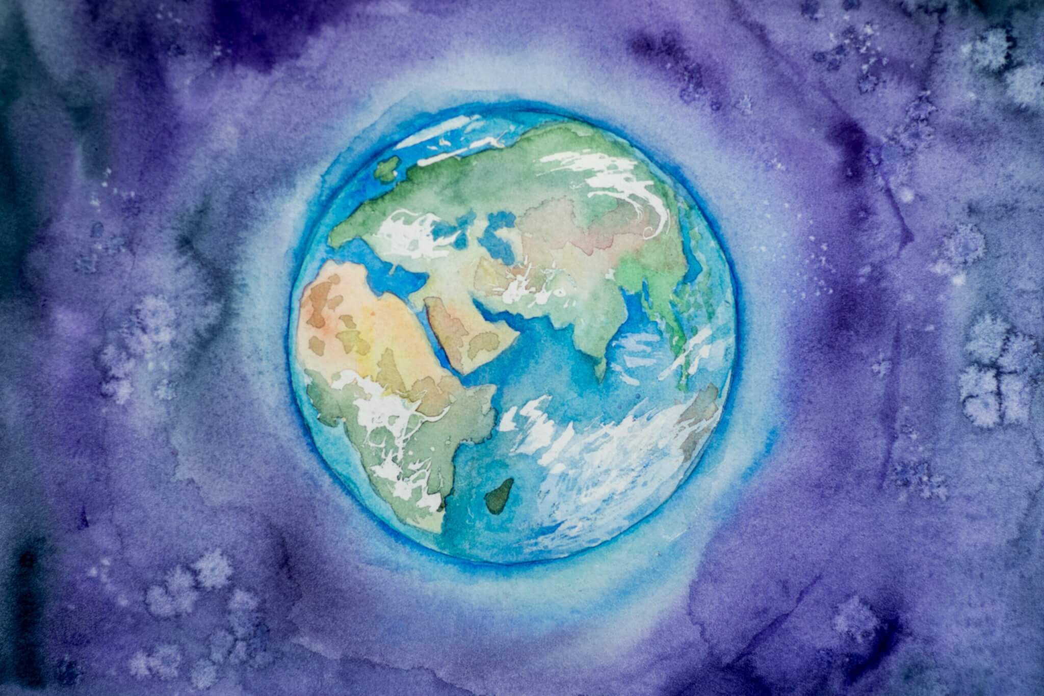 painting of the earth