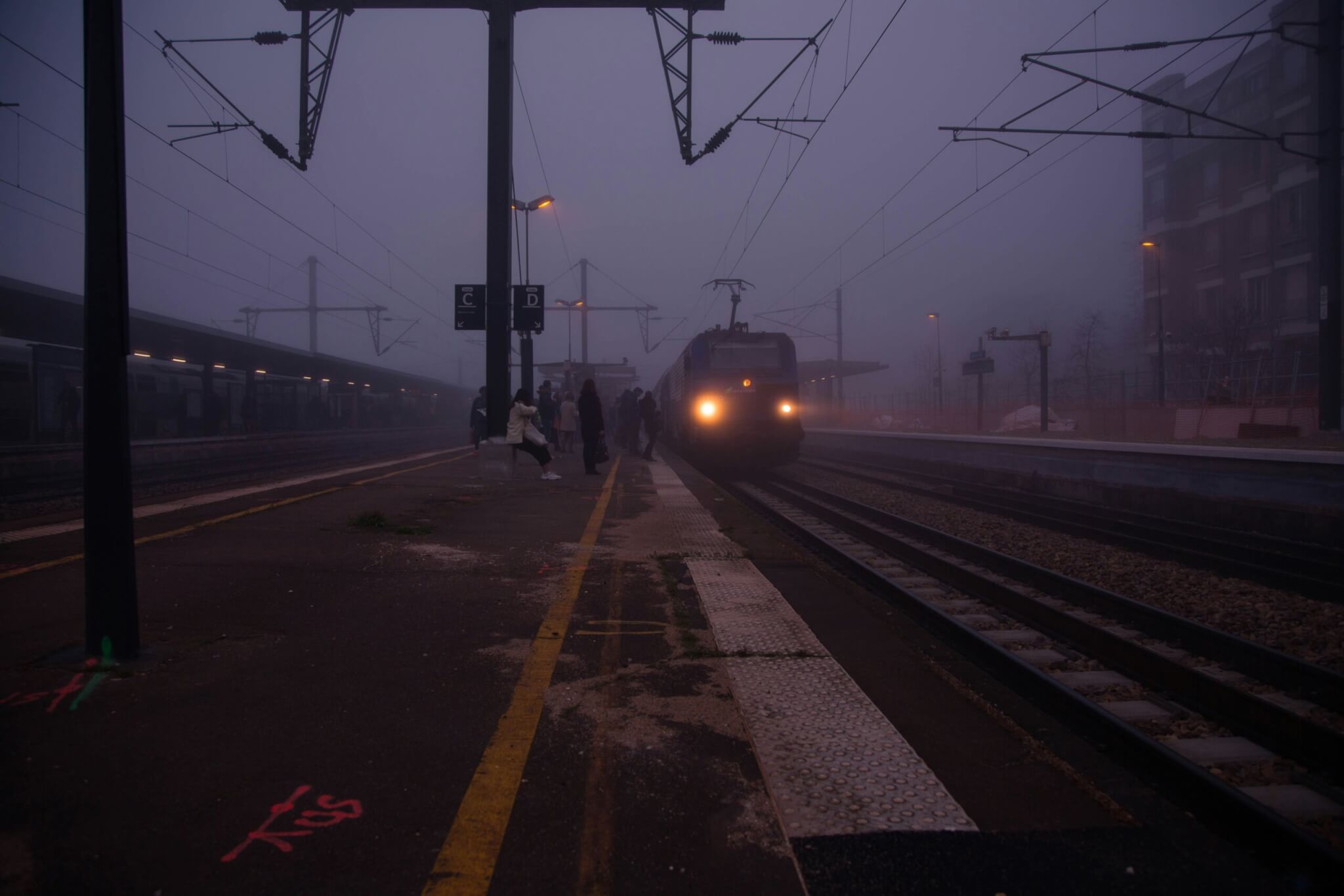 platform at a train station